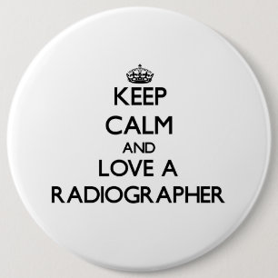 Badge Rond 15,2 Cm Gardez le calme et aimez un manipulateur