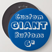 Badge Rond 15,2 Cm Géant 6" insigne de Pin de bouton (Devant & derrière)