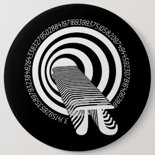 Badge Rond 15,2 Cm Geek mathématique de la journée Pi