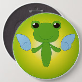 Badge Rond 15,2 Cm Gekota À ailes (Devant & derrière)