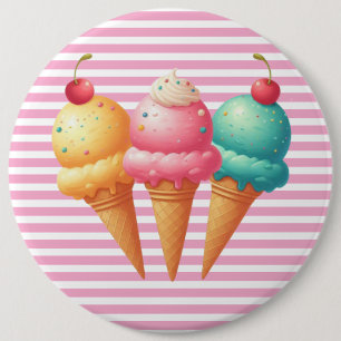 Badge Rond 15,2 Cm Glace colorée