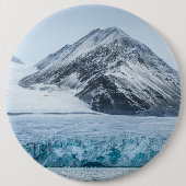Badge Rond 15,2 Cm Glacier de Spitsbergen Svalbard (Devant)