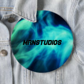 Badge Rond 15,2 Cm Glow Bomb (En situation)