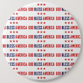 Badge Rond 15,2 Cm God Bless America (Devant)