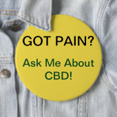 Badge Rond 15,2 Cm Got Pain? Buttion (En situation)