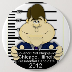 Badge Rond 15,2 Cm Gouvernement Rod Blagojevich