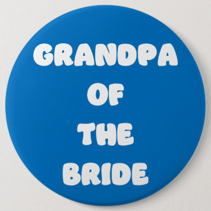 Badge Rond 15,2 Cm Grand-père de la mariée