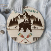 Badge Rond 15,2 Cm Great Smoky Mountains, TN ours (En situation)