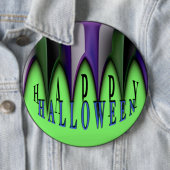 Badge Rond 15,2 Cm Green Halloween frites (En situation)