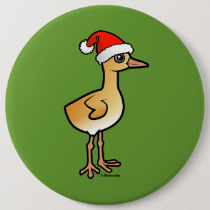 Badge Rond 15,2 Cm Grue bébé Père Noël