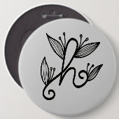 Badge Rond 15,2 Cm h manuscrit (Devant & derrière)