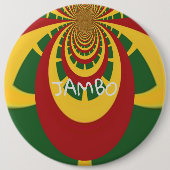 Badge Rond 15,2 Cm Hakuna Matata Jamaïque Rasta Couleurs mode (Devant)
