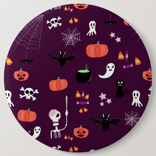 Badge Rond 15,2 Cm Halloween (Devant)