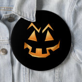Badge Rond 15,2 Cm Halloween déplaisant Citrouille (En situation)