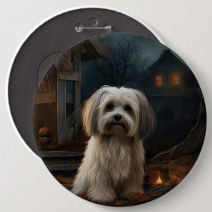 Badge Rond 15,2 Cm Halloween Havanais effraie