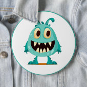 Badge Rond 15,2 Cm Halloween/Monster/dessin animé (En situation)