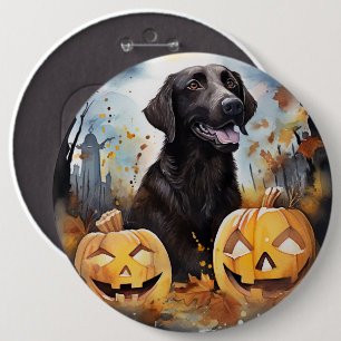 Badge Rond 15,2 Cm Halloween Nouvelle-Écosse avec la peur Citrouille