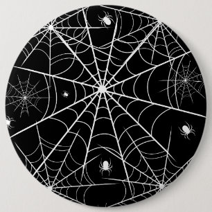 Badge Rond 15,2 Cm Halloween Spider Web