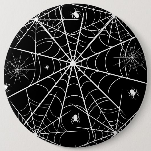 Badge Rond 15,2 Cm Halloween Spider Web (Devant)
