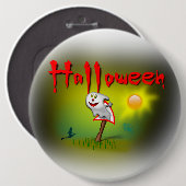 Badge Rond 15,2 Cm Halloween Sunshine Ghost - (Devant & derrière)