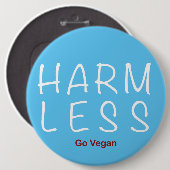 Badge Rond 15,2 Cm Harm Less (Devant & derrière)