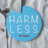 Badge Rond 15,2 Cm Harm Less (En situation)