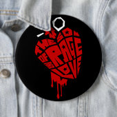 Badge Rond 15,2 Cm Heart Grenade "Son of Rage and Love" (En situation)