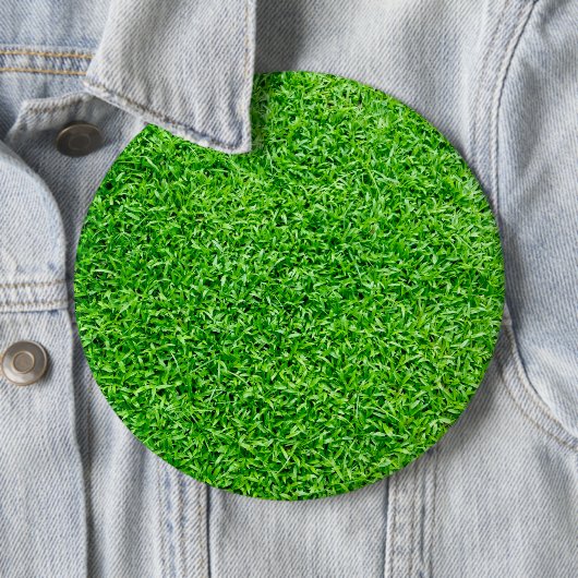 Badge Rond 15,2 Cm Herbe verte (En situation)