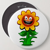 BADGE ROND 15,2 CM HEUREUX SOUFFRE (Devant & derrière)