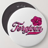 Badge Rond 15,2 Cm Hibiscus oublié (Devant & derrière)