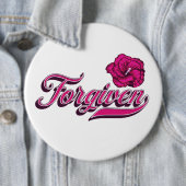 Badge Rond 15,2 Cm Hibiscus oublié (En situation)