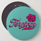 Badge Rond 15,2 Cm Hibiscus oublié (Devant & derrière)