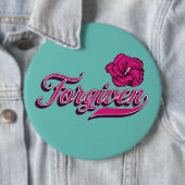 Badge Rond 15,2 Cm Hibiscus oublié (En situation)