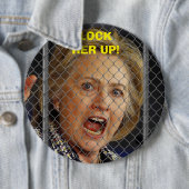 Badge Rond 15,2 Cm Hillary Clinton - enfermez-la (En situation)
