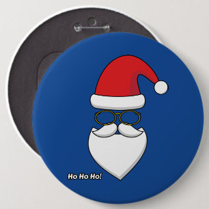 Badge Rond 15,2 Cm Ho Ho Ho Santa Claus