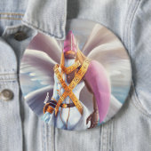 Badge Rond 15,2 Cm Holyangemon (En situation)