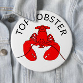Badge Rond 15,2 Cm Homard supérieur (En situation)