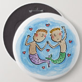Badge Rond 15,2 Cm Hommes (Devant & derrière)