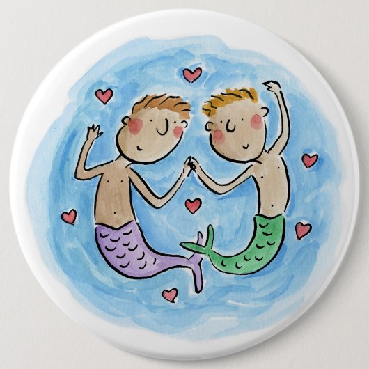 Badge Rond 15,2 Cm Hommes (Devant)