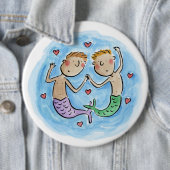 Badge Rond 15,2 Cm Hommes (En situation)