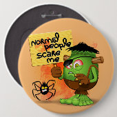 Badge Rond 15,2 Cm Humorous Frankenstein (Devant & derrière)