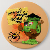 Badge Rond 15,2 Cm Humorous Frankenstein (Devant)