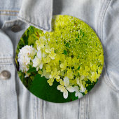 Badge Rond 15,2 Cm Hydrangea Limelight Vert Chartreuse Élégant (En situation)