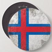 Badge Rond 15,2 Cm Îles Féroé (Devant & derrière)