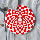 BADGE ROND 15,2 CM ILLUSION OPTIQUE (En situation)