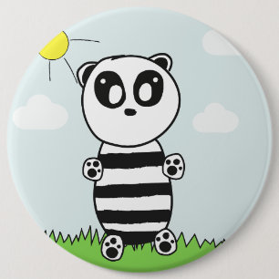 Badge Rond 15,2 Cm Illustration de Panda Mignon