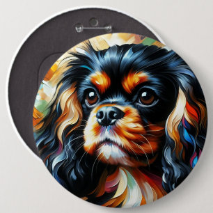 Badge Rond 15,2 Cm Impression acrylique de Cavalier King Charles Span