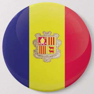 Badge Rond 15,2 Cm Indicateur Icône Arrondi Andorre