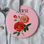Badge Rond 15,2 Cm Infirmière Colossal, Bouton rond De 6 Pouces (En situation)