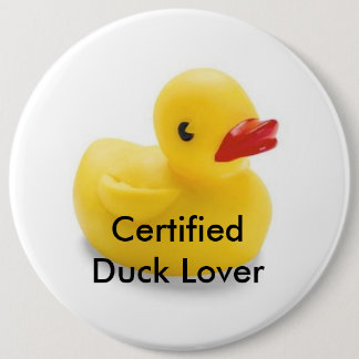 Badge Rond 15,2 Cm Insigne d'amant de canard